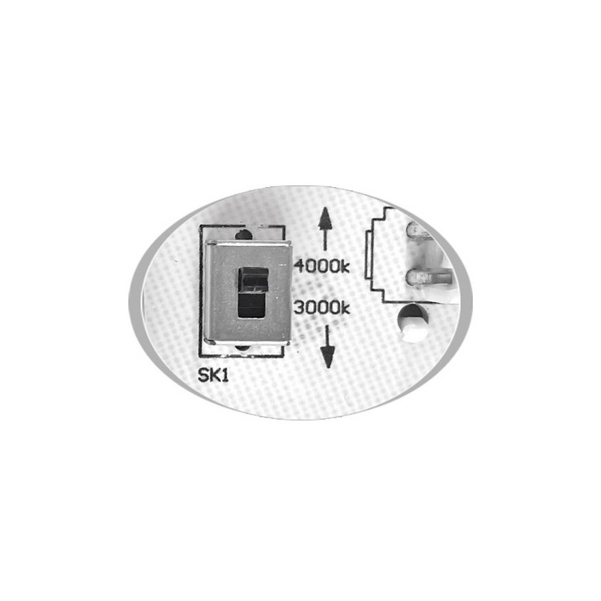 LED lubinis lauko šviestuvas MARTIN LED/25W/230V 3000/4000K diametras 35 cm IP65 juoda