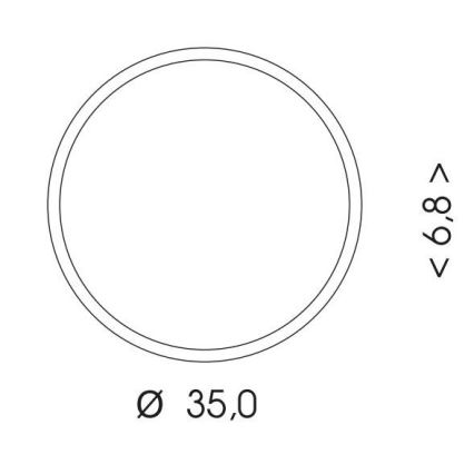 LED lubinis lauko šviestuvas MARTIN LED/25W/230V 3000/4000K diametras 35 cm IP65 juoda