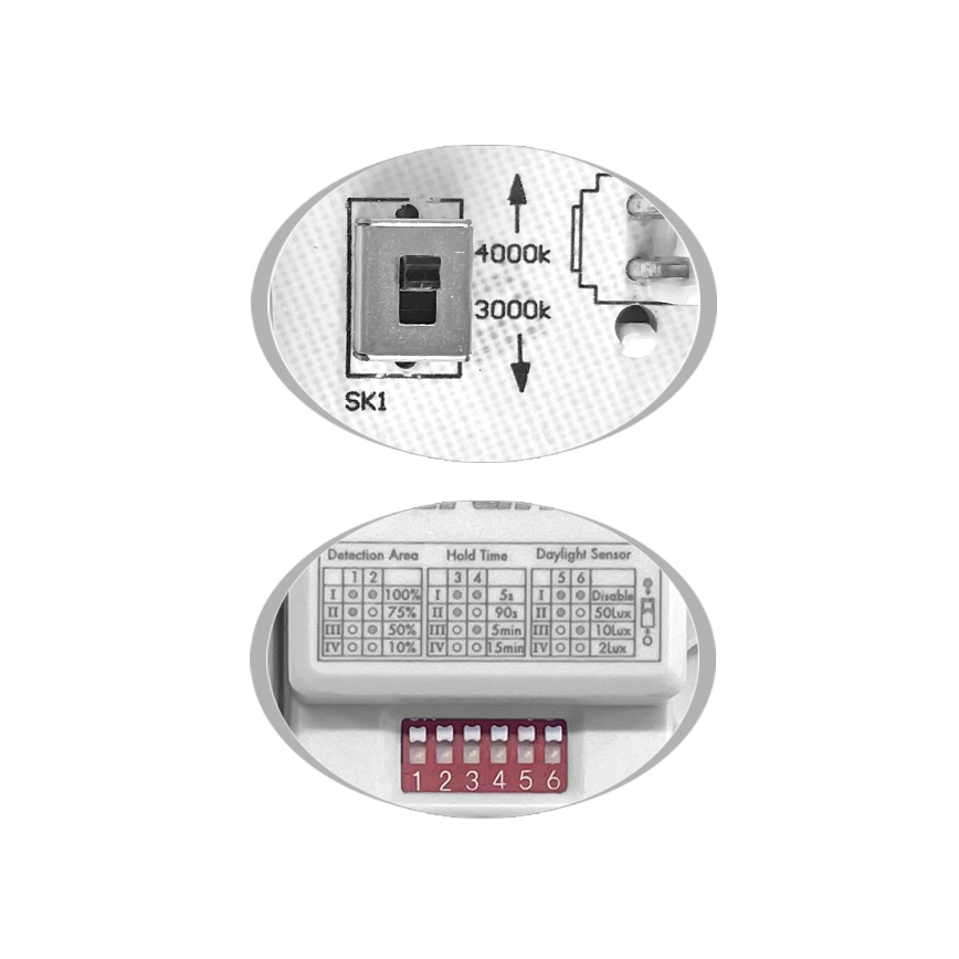 LED lubinis lauko šviestuvas su jutikliu MARTIN LED/25W/230V 3000/4000K diametras 35 cm IP65 balta