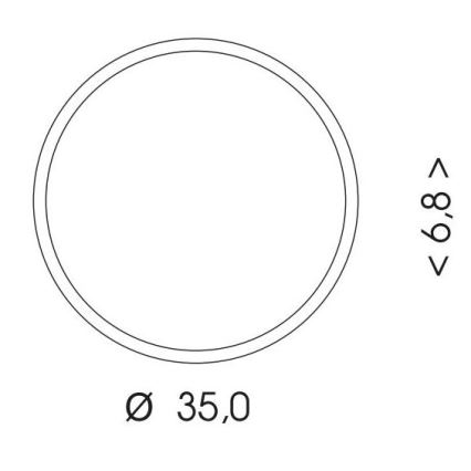 LED lubinis lauko šviestuvas su jutikliu MARTIN LED/25W/230V 3000/4000K diametras 35 cm IP65 balta