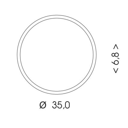 LED lubinis lauko šviestuvas su jutikliu MARTIN LED/25W/230V 3000/4000K diametras 35 cm IP65 juoda