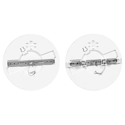 LED pritemdomas įleidžiamas lubinis šviestuvas su jutikliu LEXA LED/6/12/18W/230V 3000/4000/6000K diametras 22,5 cm balta