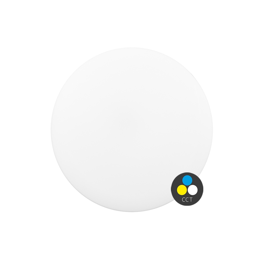 LED lubinis vonios šviestuvas DISK LED/12W/230V 3000/4000/6500K diametras 23 cm IP44 balta