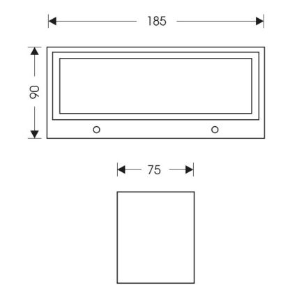 LED sieninis lauko šviestuvas OSKAR LED/12W/230V 4000K IP54