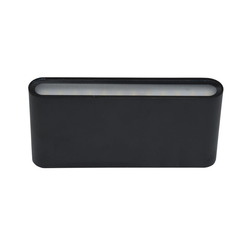 LED sieninis lauko šviestuvas BRICK 2xLED/6W/230V 3000/4000/6500K IP65 juoda