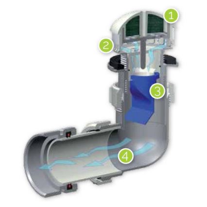 EcoStep 30011 - Vandens nenaudojantis pisuaras P1.1 keramika/balta