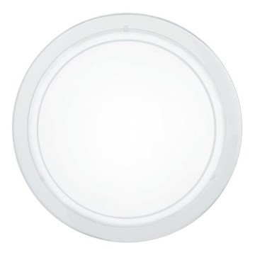 Eglo 18526 - Lubinis šviestuvas HUBAA 1xE27/60W/230V Ø 29 cm baltas
