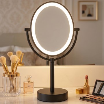 Eglo 201599 - Kosmetinis veidrodis su LED apšvietimu LED/4W/4xAA IP65 juodas