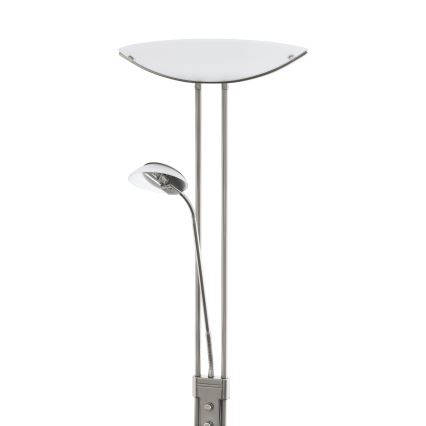Eglo 25869 - Pritemdomas toršeras BAYA 1xR7s/230W/230V + 1xG9/33W matinis chromas