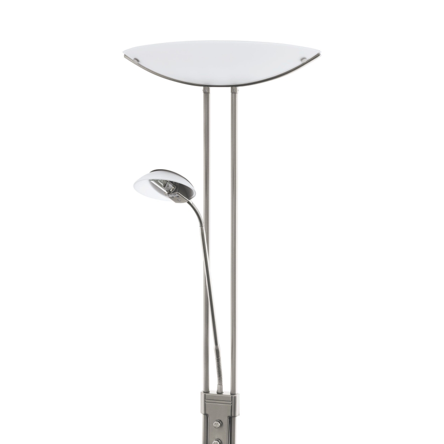 Eglo 25869 - Reguliuojamo ryškumo grindų lempa BAYA 1xR7s/230W/230V + 1xG9/33W matinis chromas