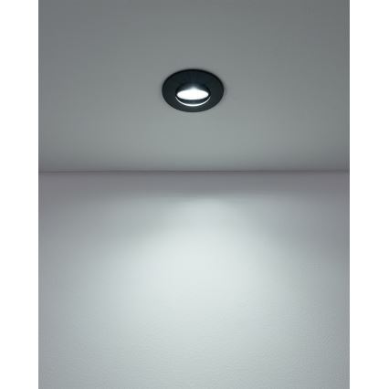 Eglo - Rinkinys 3x LED įleidžiami šviestuvai LED/4,9W/230V 2700/4000/6500K skersmuo 9 cm juodi