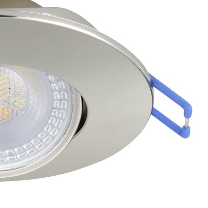 Eglo - komplektas (3 vnt.) įleidžiamų LED šviestuvų LED/4,9W/230V 2700/4000/6500K Ø 9 cm matinio chromo