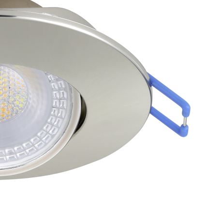Eglo – 7 vnt. LED įleidžiamųjų šviestuvų komplektas, LED/4,9W/230V, 2700/4000/6500K, Ø 9 cm, matinis chromas