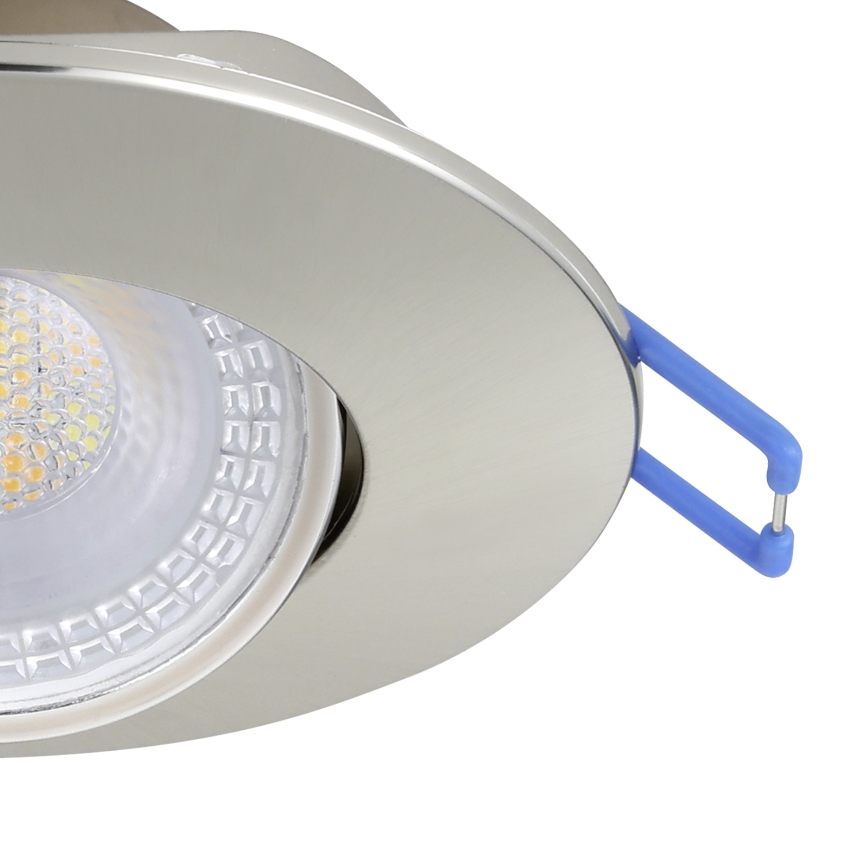 Eglo – 7 vnt. LED įleidžiamųjų šviestuvų komplektas, LED/4,9W/230V, 2700/4000/6500K, Ø 9 cm, matinis chromas