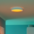 Eglo 300686 - reguliuojamas LED RGBW lubų šviestuvas MASSIGNANO-Z LED/18,5W/230V 2700–6500K skersmuo 40 cm, baltas + nuotolinis valdymas