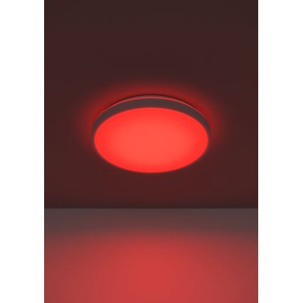 Eglo 300689 - LED RGBW reguliuojamas lubinis šviestuvas MONTARELLINO-Z LED/18,5W/230V 2700-6500K skersmuo 38,7 cm baltas + nuotolinis valdymas