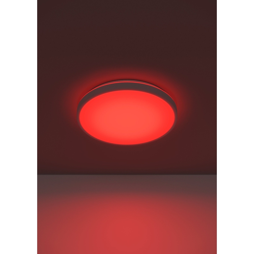 Eglo 300689 - LED RGBW reguliuojamas lubinis šviestuvas MONTARELLINO-Z LED/18,5W/230V 2700-6500K skersmuo 38,7 cm baltas + nuotolinis valdymas
