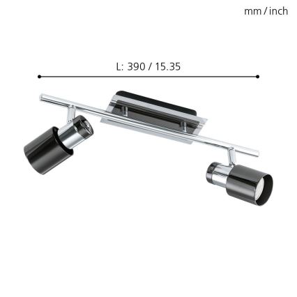 Eglo - Akcentinis LED šviestuvas 2xGU10/5W/230V
