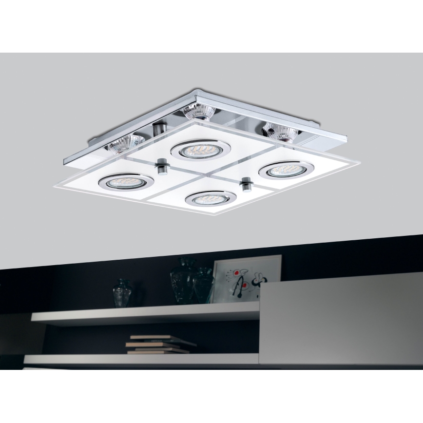 EGLO - Lubinis LED šviestuvas 4xGU10/3W/230V