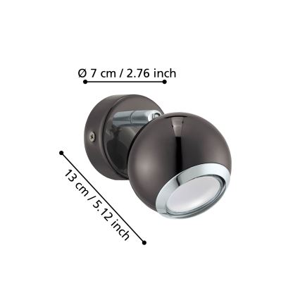 Eglo - Akcentinis LED šviestuvas 1xGU10/3W/230V