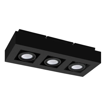 Eglo 31064 - LED taškinis šviestuvas MENDOZA 3xLED/4,7W/230V 3000K juodas