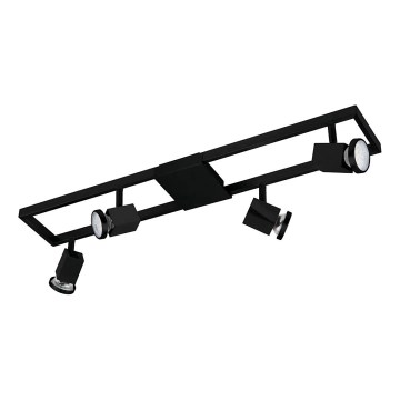 Eglo 31072 - LED taškinis šviestuvas ZERACO 4xGU10/4,5W/230V juodas