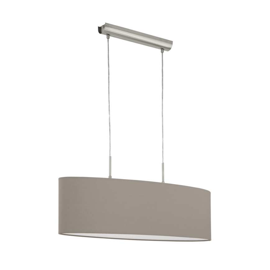 Eglo - Pakabinamas sietynas 2xE27/60W/230V taupe