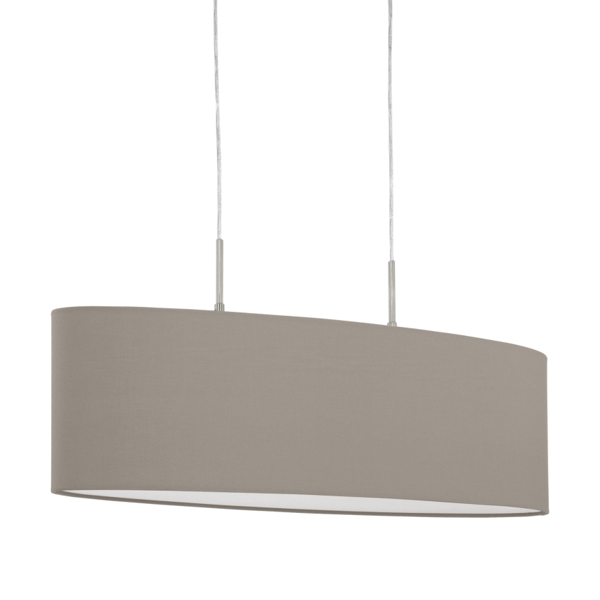 Eglo - Pakabinamas sietynas 2xE27/60W/230V taupe