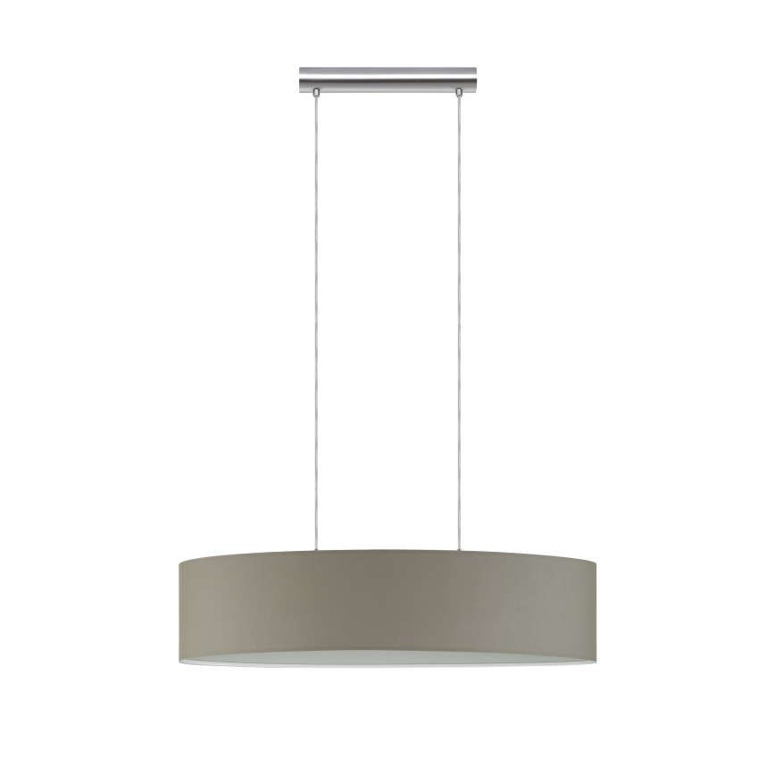 Eglo - Pakabinamas šviestuvas ant laido 2xE27/60W/230V taupe