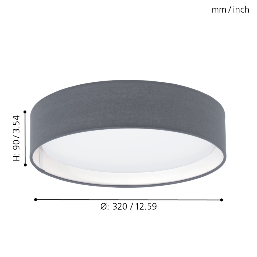 Eglo - Lubinis LED šviestuvas 1xLED/12W/230V