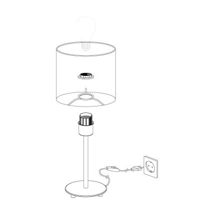 Eglo - Stalo lempa 1xE27/60W/230V