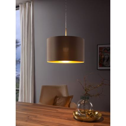 Eglo - Pakabinamas sietynas 1xE27/60W/230V taupe
