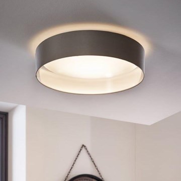 Eglo 31623 - LED lubinis šviestuvas MASERLO LED/16W/230V 3000K Ø 40,5 cm pilka/sidabrinė