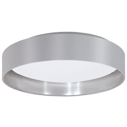 Eglo 31623 - LED lubinis šviestuvas MASERLO LED/16W/230V 3000K Ø 40,5 cm pilka/sidabrinė