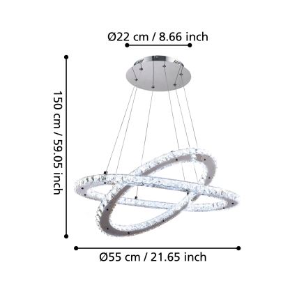 Eglo - Kabinamas LED šviestuvas LED/29.6W/230V