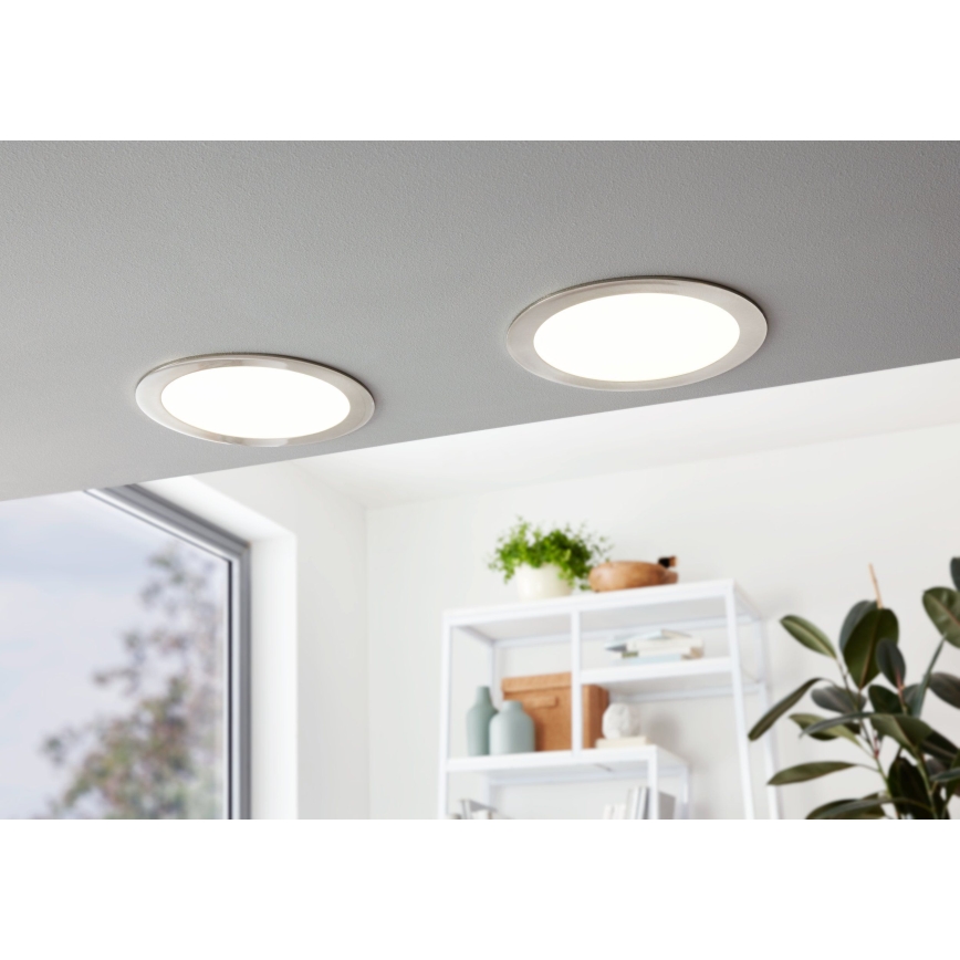 Eglo 31676 - įleidžiamas LED šviestuvas FUEVA 1 LED/18W/230V Ø 22,5 cm