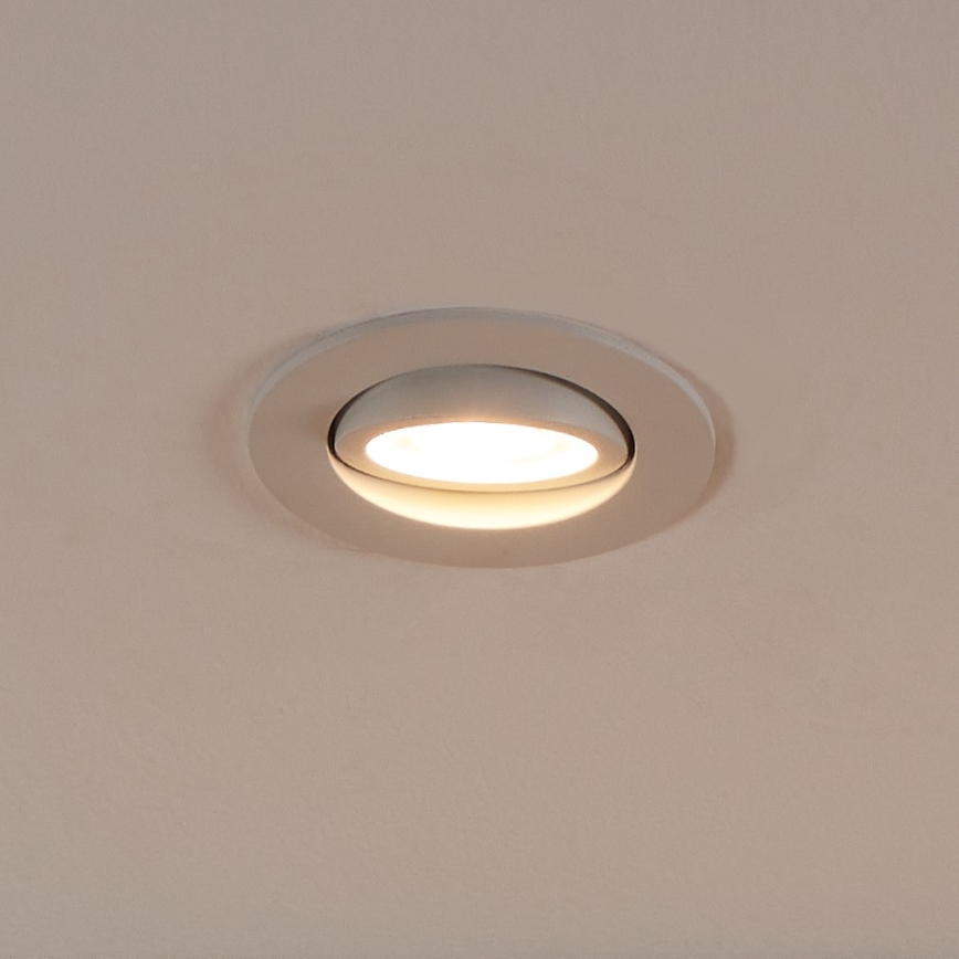 Eglo 31696 - LED RGBW Pritemdomas įleidžiamas lubinis šviestuvas SALICETO-Z LED/4,7W/230V 2700-6500K balta
