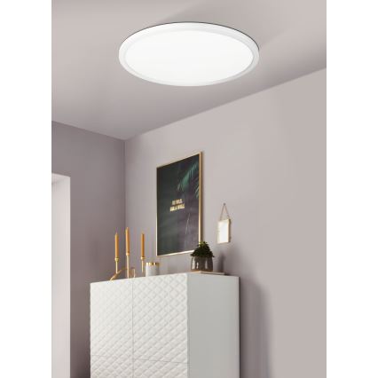Eglo 31699 - LED RGBW Reguliuojamas lubinis šviestuvas ROVITO-Z LED/16,5W/230V 2700-6500K balta