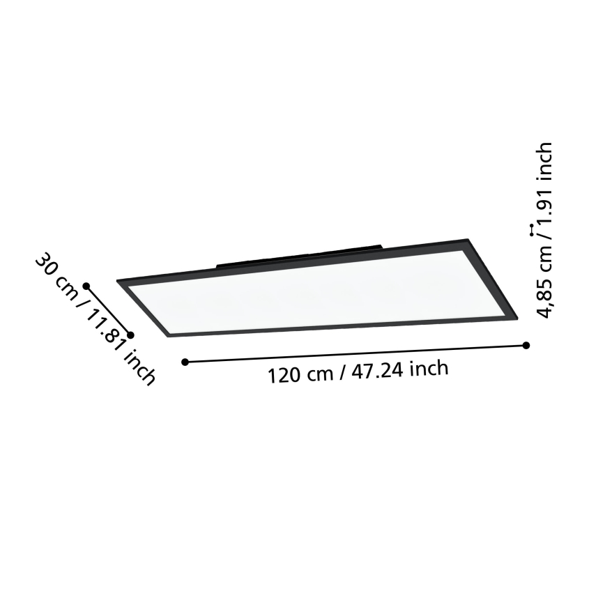Eglo 31726 - LED Pritemdomas lubinis šviestuvas SALOBRENA-Z LED/33,5W/230V 2700-6500K juoda