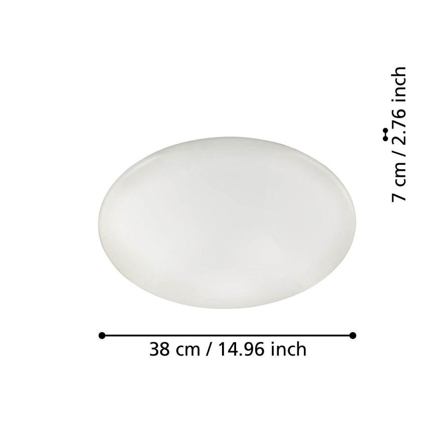 Eglo 31737 - LED Pritemdomas lubinis šviestuvas TOTARI-Z LED/19,2W/230V 2700-6500K balta