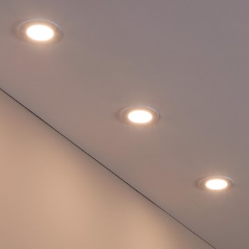 Eglo 31741 - KOMPLEKTAS 3x LED Reguliuojamas vonios įleidžiamas šviestuvas FUEVA-Z 1xLED/2,8W/230V 2700-6500K IP44 balta