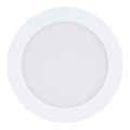 Eglo 31742 - LED Reguliuojamas vonios įleidžiamas šviestuvas FUEVA-Z LED/10,5W/230V 2700-6500K IP44 balta