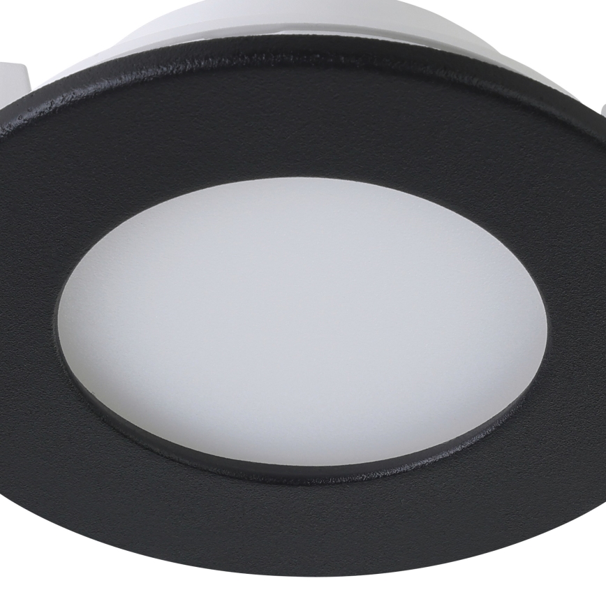 Eglo 31743 - KOMPLEKTAS 3x LED Reguliuojamas vonios įleidžiamas šviestuvas FUEVA-Z 1xLED/2,8W/230V 2700-6500 IP44 juoda