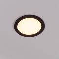 Eglo 31744 - Dimeriuojamas LED vonios įleidžiamas lubinis šviestuvas FUEVA-Z LED/10,5W/230V 2700-6500K IP44 juodas skersmuo 16,5 cm