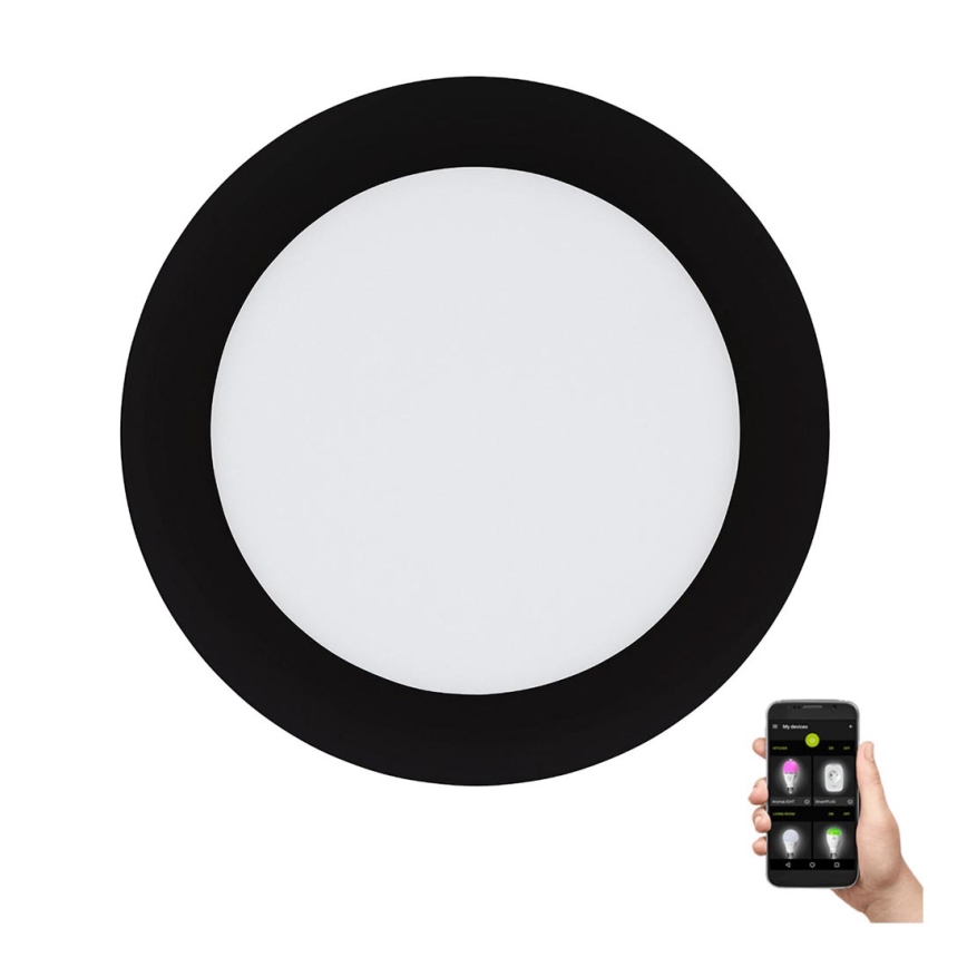 Eglo 31744 - LED Reguliuojamas vonios įleidžiamas šviestuvas FUEVA-Z LED/10,5W/230V 2700-6500K IP44 juoda