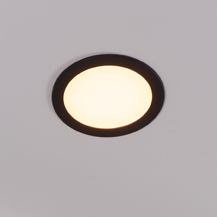 Eglo 31744 - LED Reguliuojamas vonios įleidžiamas šviestuvas FUEVA-Z LED/10,5W/230V 2700-6500K IP44 juoda