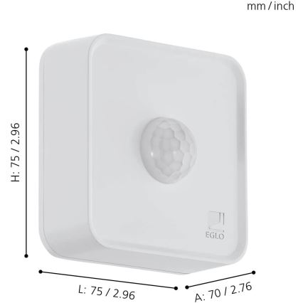 Eglo 31747 - Lauko jutiklis CONNECT-Z 3xAA IP44