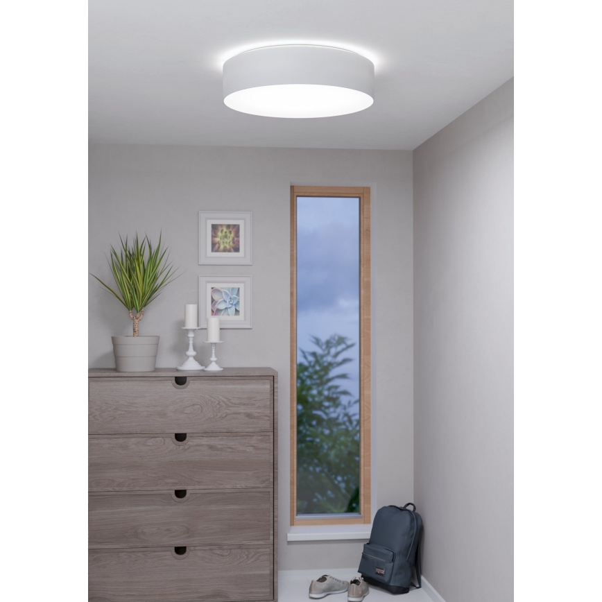 Eglo 31766 - LED RGBW dimeriuojamas lubinis šviestuvas ROMAO-Z LED/35W/230V 2700-6500K skersm. 57 cm balta
