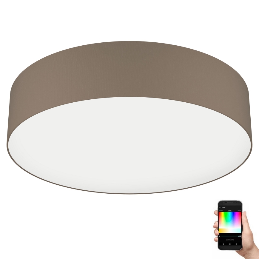 Eglo 31767 - LED RGBW reguliuojamas lubinis šviestuvas ROMAO-Z LED/35W/230V 2700-6500K Ø 57 cm smėlio rudos spalvos