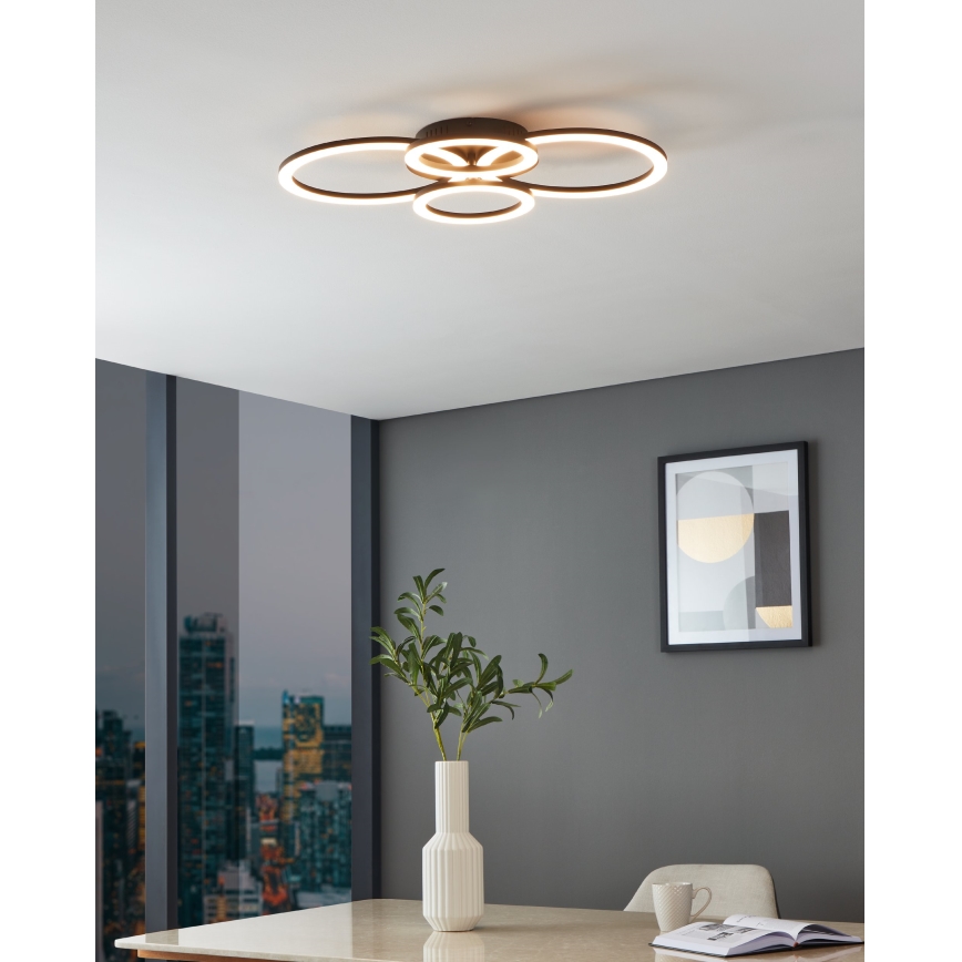 Eglo 31769 - LED Pritemdomas lubinis šviestuvas PARRAPOS-Z LED/41W/230V 3000-6500K juoda